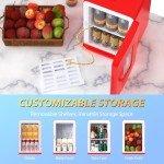 Portable Mini Fridge for Bedroom and Office
