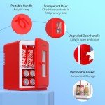 Portable Mini Fridge for Bedroom and Office