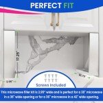 Stainless Steel Microwave Trim Kit for Gap Filling