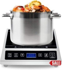 1800W Commercial Induction Cooktop with LCD Screen
