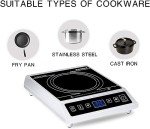 1800W Commercial Induction Cooktop with LCD Screen