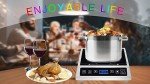 1800W Commercial Induction Cooktop with LCD Screen