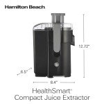 Hamilton Beach HealthSmart Compact Juicer Machine