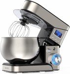 Stainless Steel 5.3-QT Stand Mixer with LCD Display