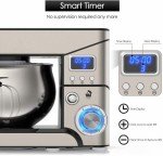 Stainless Steel 5.3-QT Stand Mixer with LCD Display