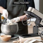 Stainless Steel 5.3-QT Stand Mixer with LCD Display