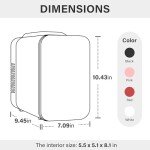 HealSmart 4L Portable Mini Fridge for Skincare