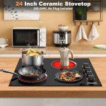 Cooksir 24" 4-Burner Electric Cooktop - 6000W