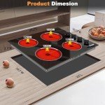 Cooksir 24" 4-Burner Electric Cooktop - 6000W