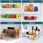NISILIN 14-Pack Clear Fridge Organizer Bins