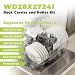 GE Dishwasher Lower Rack Rollers - 4 Pack