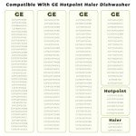 GE Dishwasher Lower Rack Rollers - 4 Pack