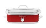 Elite Gourmet 3.5Qt Casserole Slow Cooker, Red