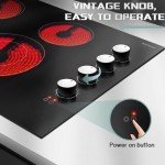 30-Inch Electric Cooktop with 4 Burners