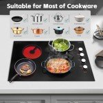 30-Inch Electric Cooktop with 4 Burners