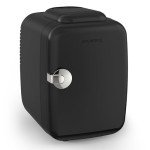 CROWNFUL 4L Portable Mini Fridge - Black