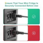 CROWNFUL 4L Portable Mini Fridge - Black