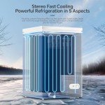 Kismile 3.5 Cu. Ft. Chest Freezer - White