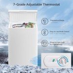 Kismile 3.5 Cu. Ft. Chest Freezer - White