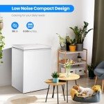 Kismile 3.5 Cu. Ft. Chest Freezer - White