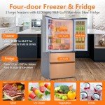 GarveeHome 36-Inch French Door Refrigerator, 18.8 Cu. Ft