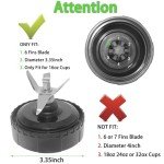 Ninja Blender Cups and Blade Assembly Set