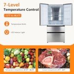 GarveeHome 36-Inch French Door Refrigerator, 18.8 Cu. Ft
