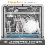 Cobuy Compact Countertop Portable Dishwasher with 7 Programs