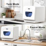 Cobuy Compact Countertop Portable Dishwasher with 7 Programs