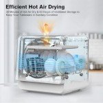 Cobuy Compact Countertop Portable Dishwasher with 7 Programs