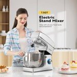 VIVOHOME 7.5qt 660W Tilt-Head Stand Mixer