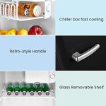 COMFEE Retro 1.6 Cu Ft Refrigerator - Black