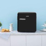 COMFEE Retro 1.6 Cu Ft Refrigerator - Black