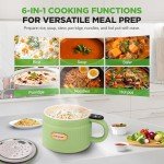 NutriChef 1.6 QT Electric Rice Cooker & Lunch Maker