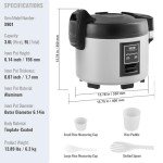 VEVOR 45-Cup Commercial Rice Cooker and Warmer
