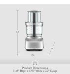 Breville Paradice 9-Cup Food Processor, Stainless Steel