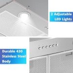 ONEEON 24" Stainless Steel Range Hood Insert