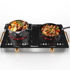Disaenvir 24-Inch 2 Burner Electric Cooktop