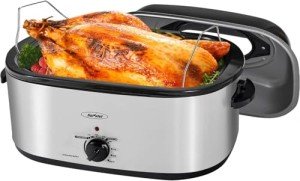 Sunvivi 24 Quart Electric Roaster with Lid