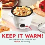 Dash Mini Rice Cooker and Steamer, 2 Cups