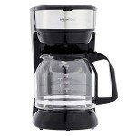 12-Cup Black & Stainless Steel Coffee Maker