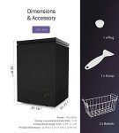 ADT 3.5 Cu. Ft. Chest Freezer - Black