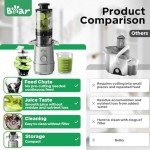 Bear Slow Cold Press Juicer with Large Chute