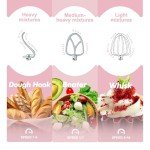 Rose Pink Stand Mixer with 2 Bowls & Attachments