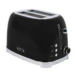 VETTA Retro 2-Slice Extra-Wide Toaster, Black