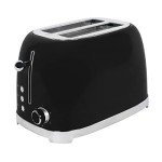 VETTA Retro 2-Slice Extra-Wide Toaster, Black