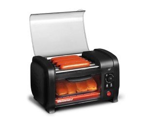 Elite Gourmet Hot Dog Toaster Oven, 4 Bun Capacity