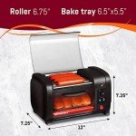 Elite Gourmet Hot Dog Toaster Oven, 4 Bun Capacity