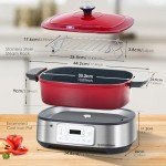 Spoonlemon 5.8QT Electric Dutch Oven Multi-Cooker