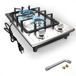 12-Inch 2-Burner Portable Gas Cooktop